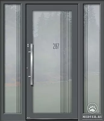 Тамбурная дверь со стеклом-52
